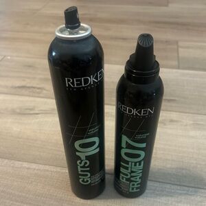 Redken Guts 10 Volume Spray Foam Volumizer Mousse And Hair Spray Full Bottles